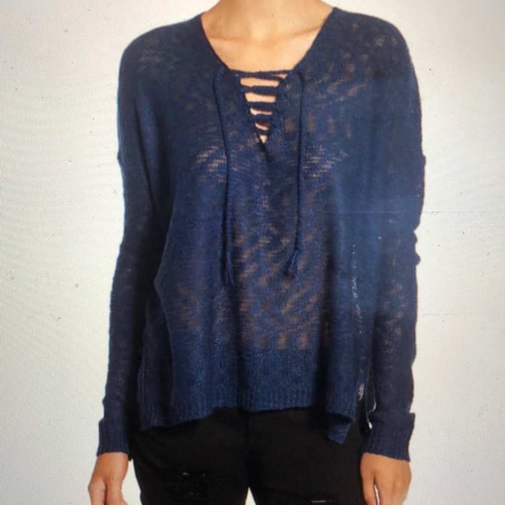 Love by Design Lace-Up Pullover